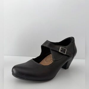 Taos Studio Mary Jane Stacked Heel Shoe - Leather - 39